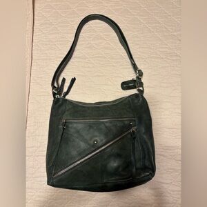 Chic Hobo Emerald Green Shoulder Bag By Great American Leather Works